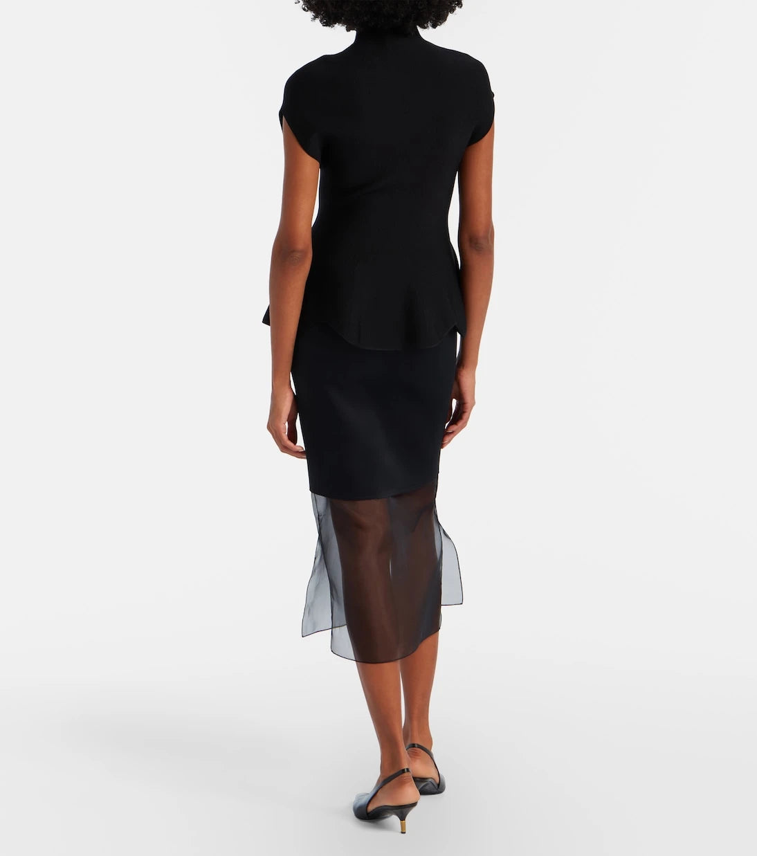 Khaite - Sybil layered midi skirt