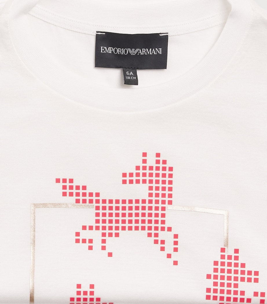 Emporio Armani Kids Horse Graphic T-Shirt (4-16 Years)