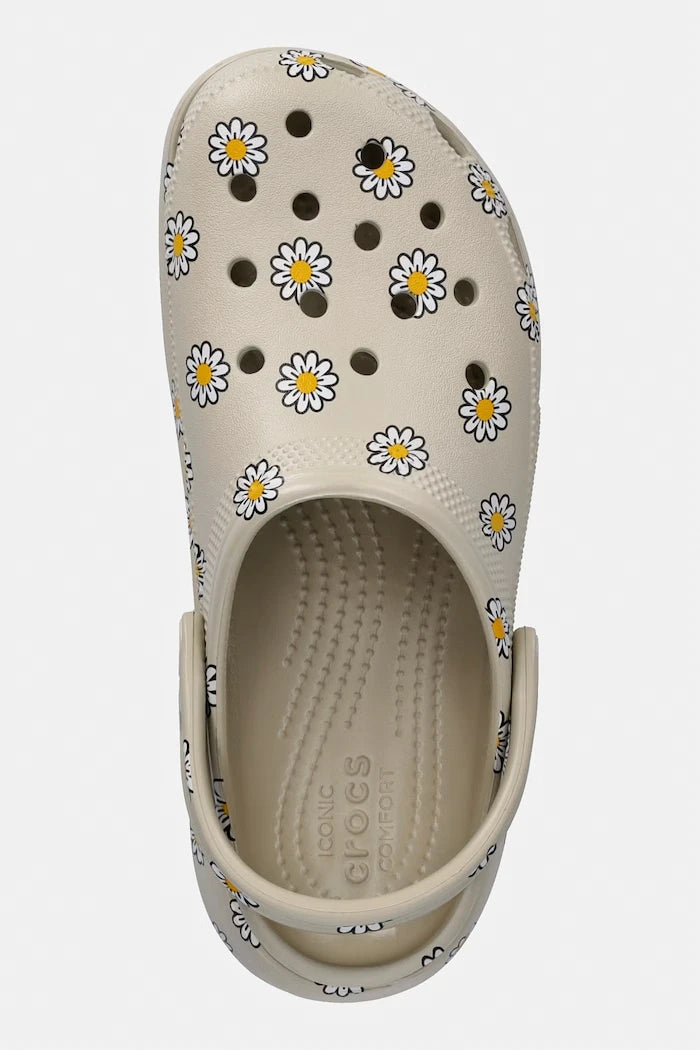 Crocs kadın platformlu terlik ayakkabı Classic Platform Floral Clog