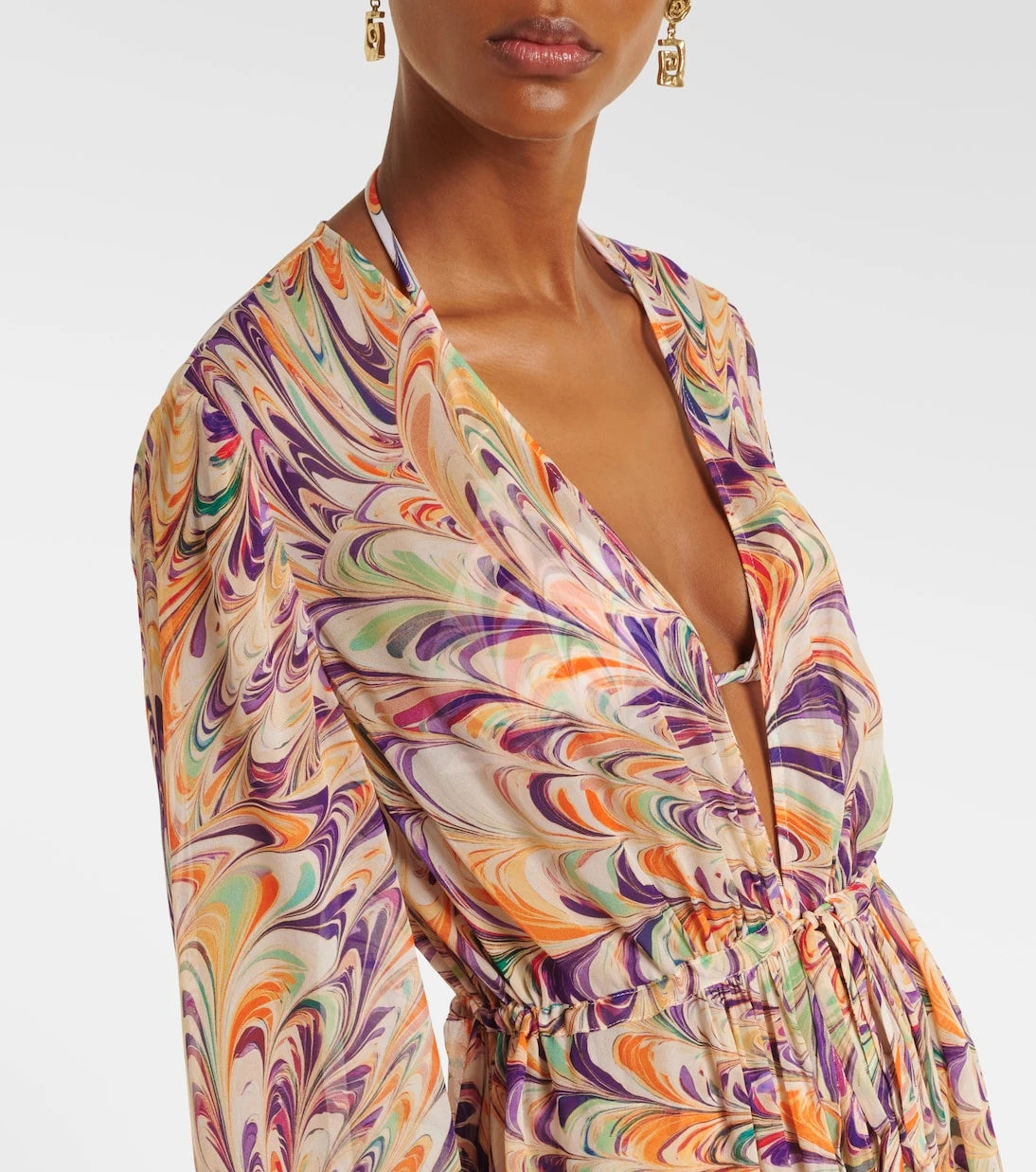 Alexandra Miro - Chloe printed georgette kaftan