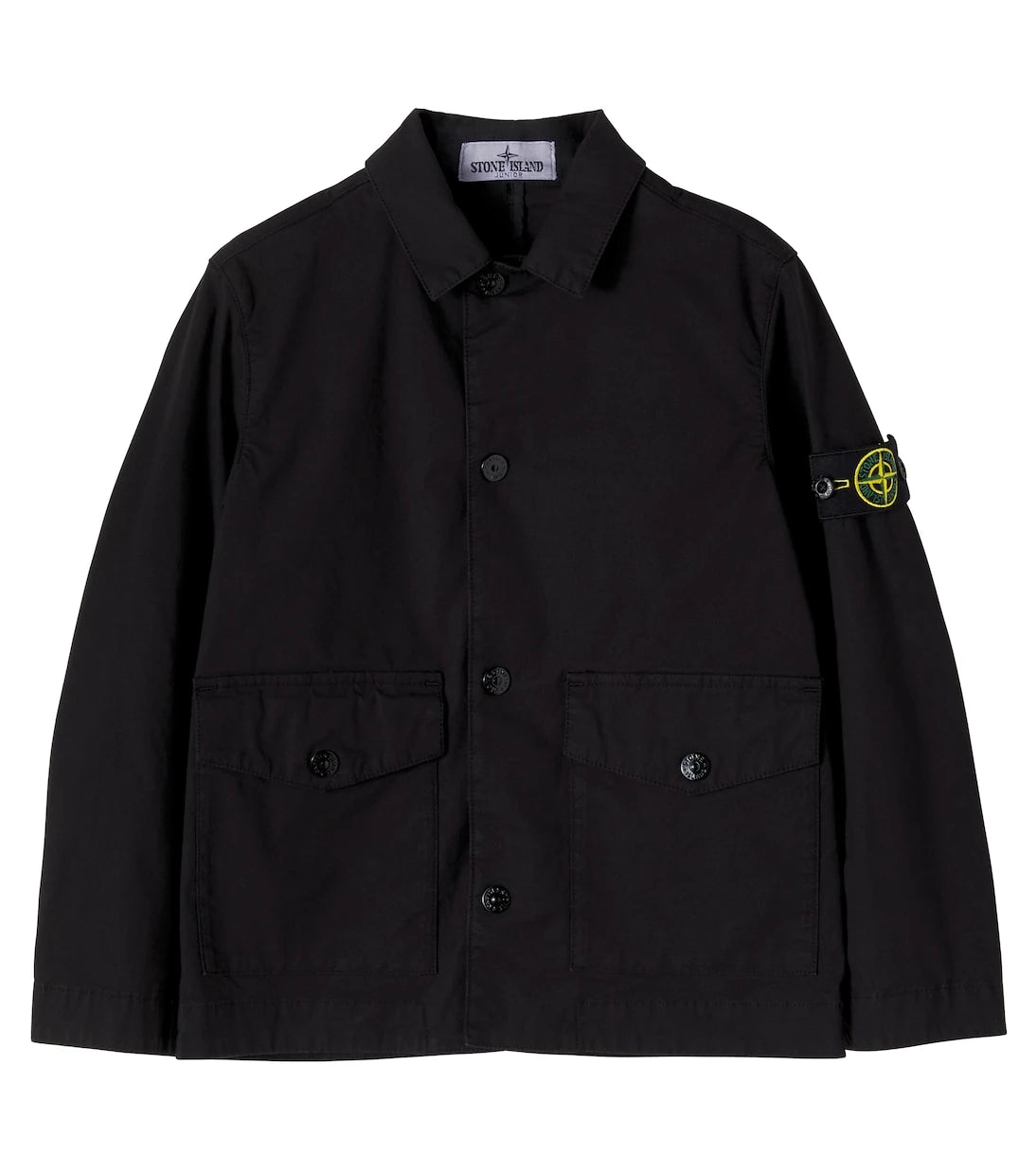 Stone Island Junior - جاكيت Compass من مزيج القطن