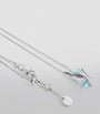 MARLI New York White Gold, Diamond and Blue Chalcedony Cleo Pendant Necklace