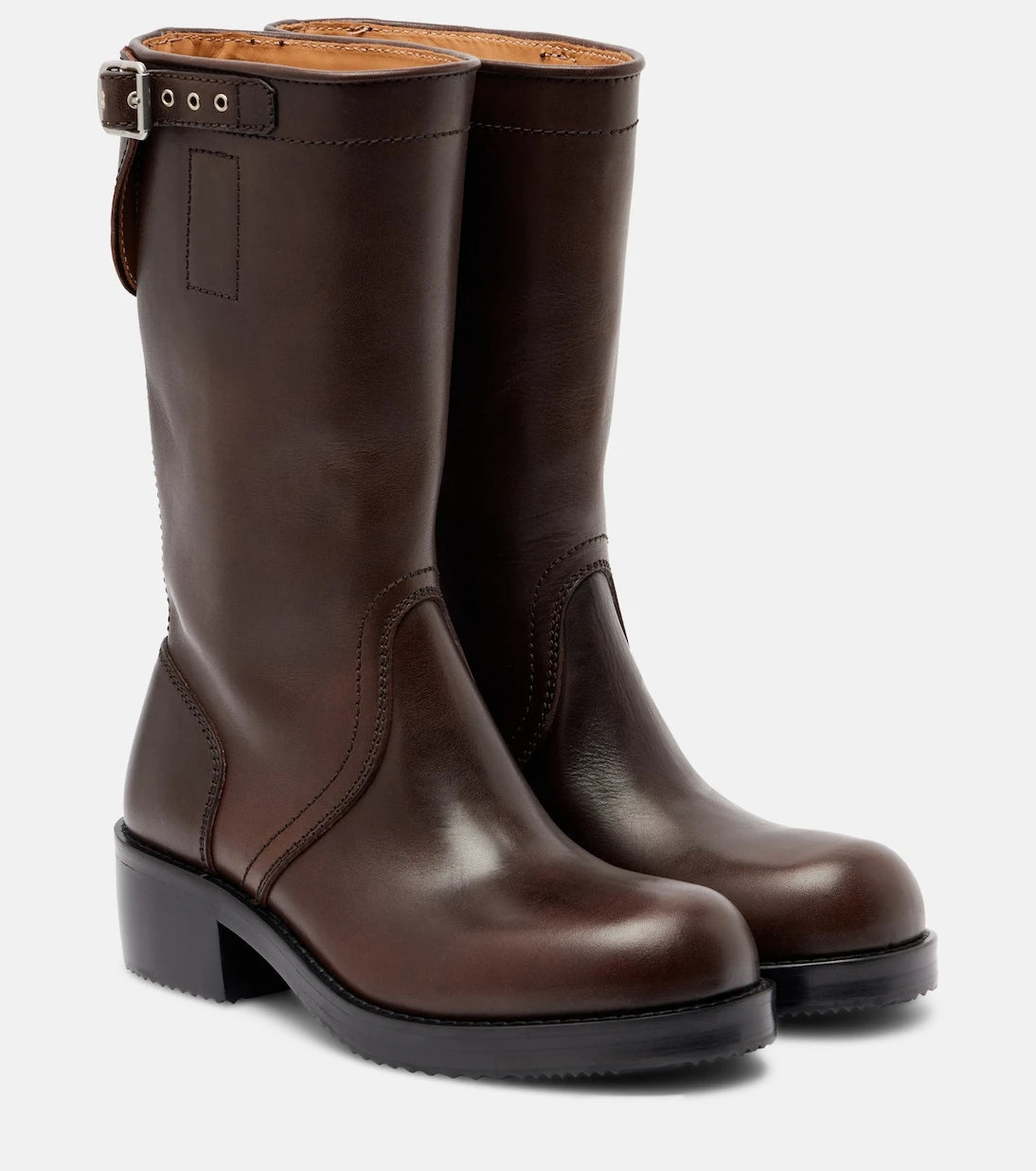Dries Van Noten - Leather biker boots