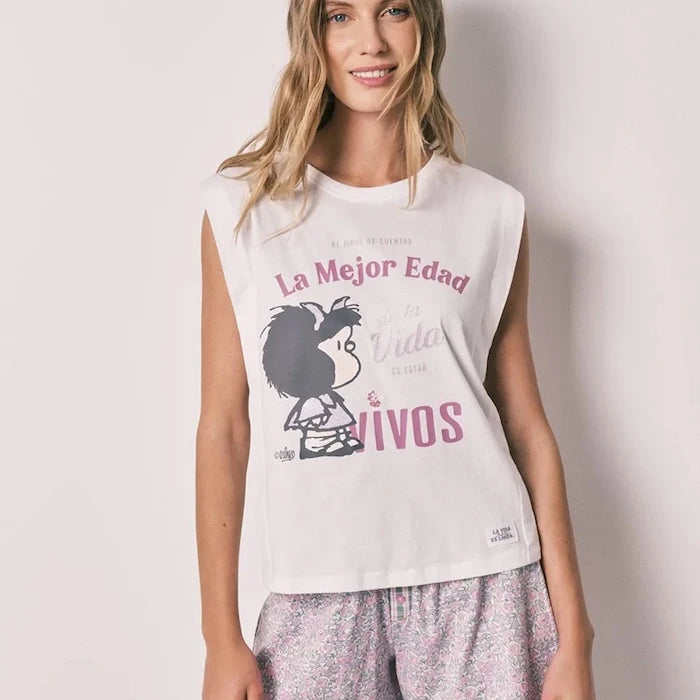 women'secret İki parçalı kadın pamuklu pijama