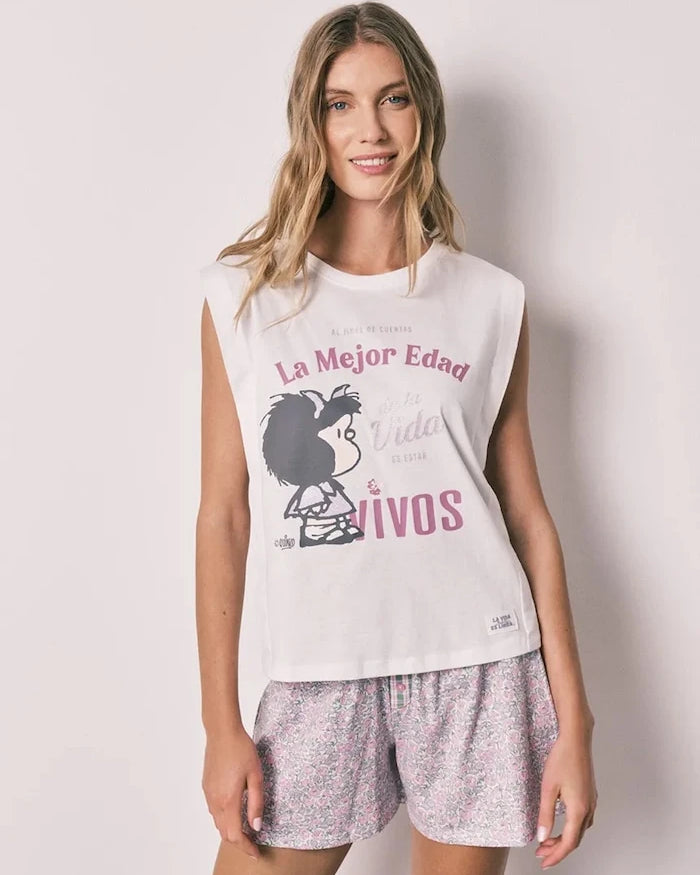women'secret İki parçalı kadın pamuklu pijama