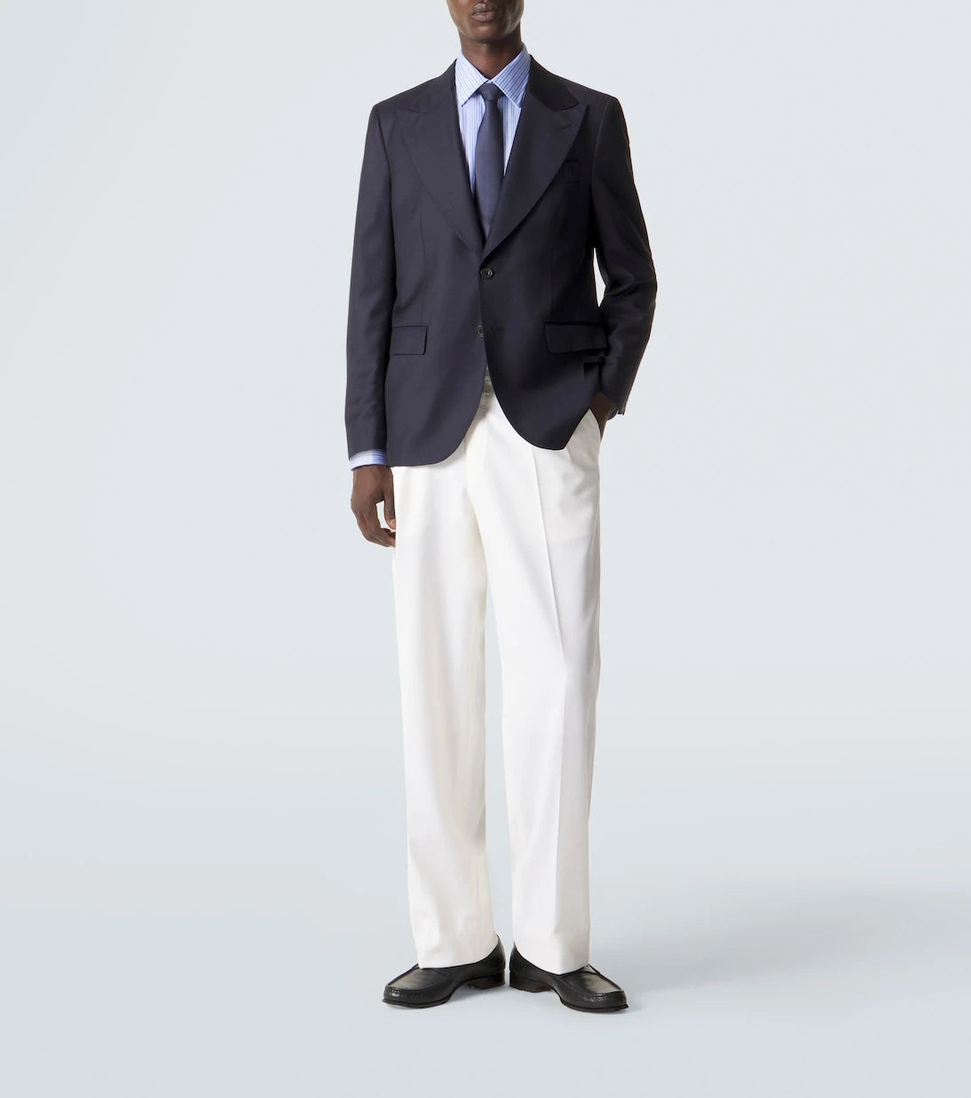 Rubinacci - Single-breasted virgin wool blazer