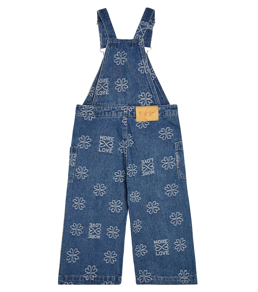 Molo - Amber embroidered denim overalls