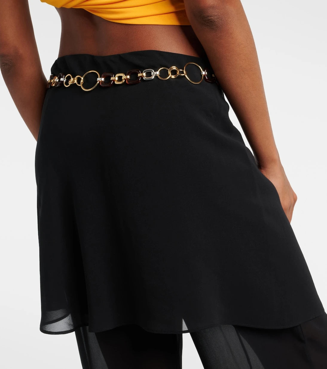 كريستوفر إسبير - بنطلون حرير واسع الساقين بحزام