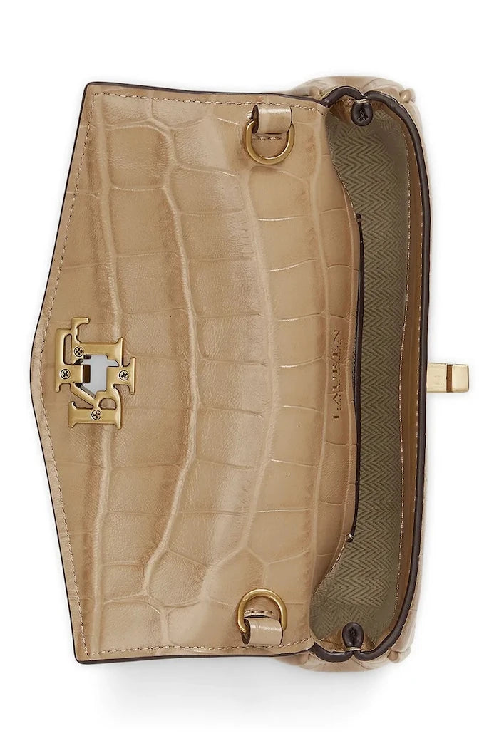 Lauren Ralph Lauren kadın deri crossbody çanta