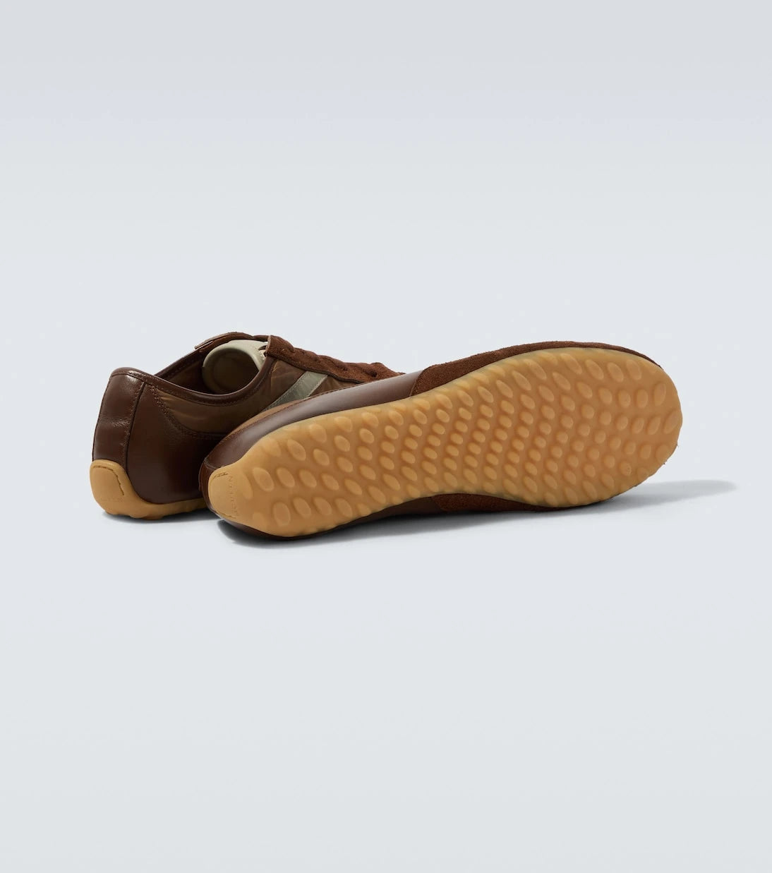 McQueen - Suede-trimmed sneakers