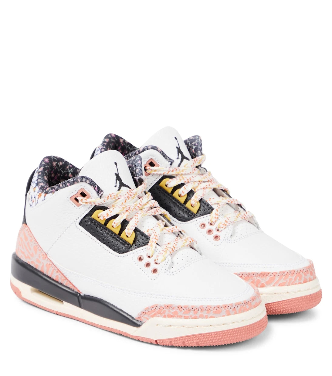 Nike Kids - Air Jordan 3 leather sneakers