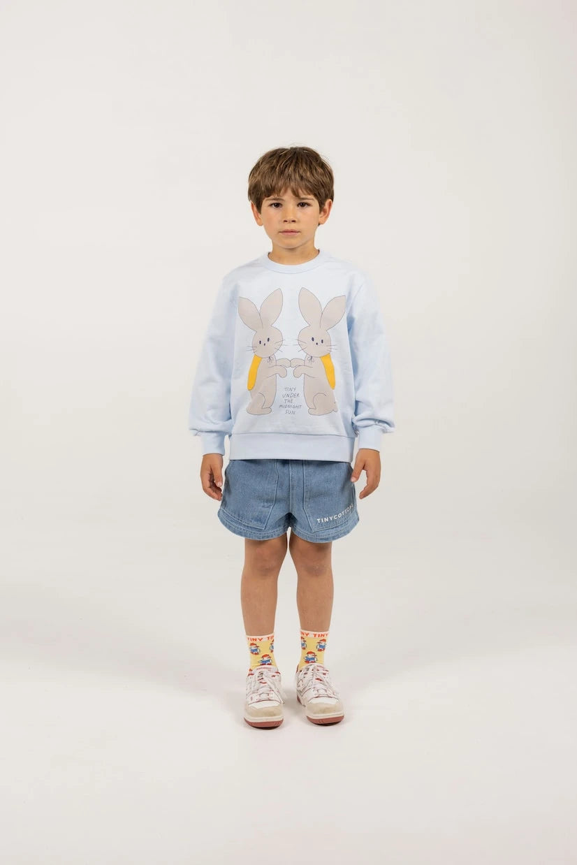 Tinycottons - Tavşanlar pamuklu jarse sweatshirt