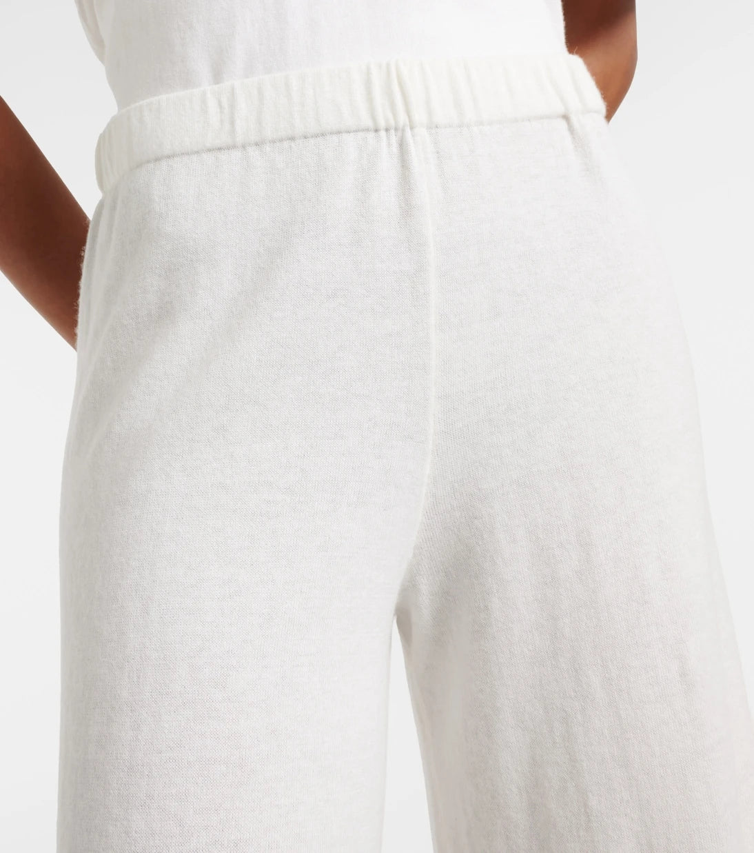 Lisa Yang - Aina cotton and cashmere wide-leg pants
