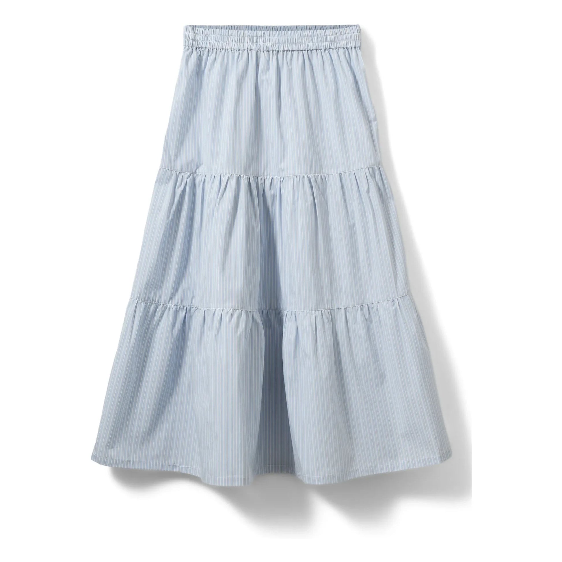 Sofie Schnoor - Vivi Striped Long Skirt | Pale blue