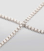 White Gold and Diamond Single Line Thread Bracelet