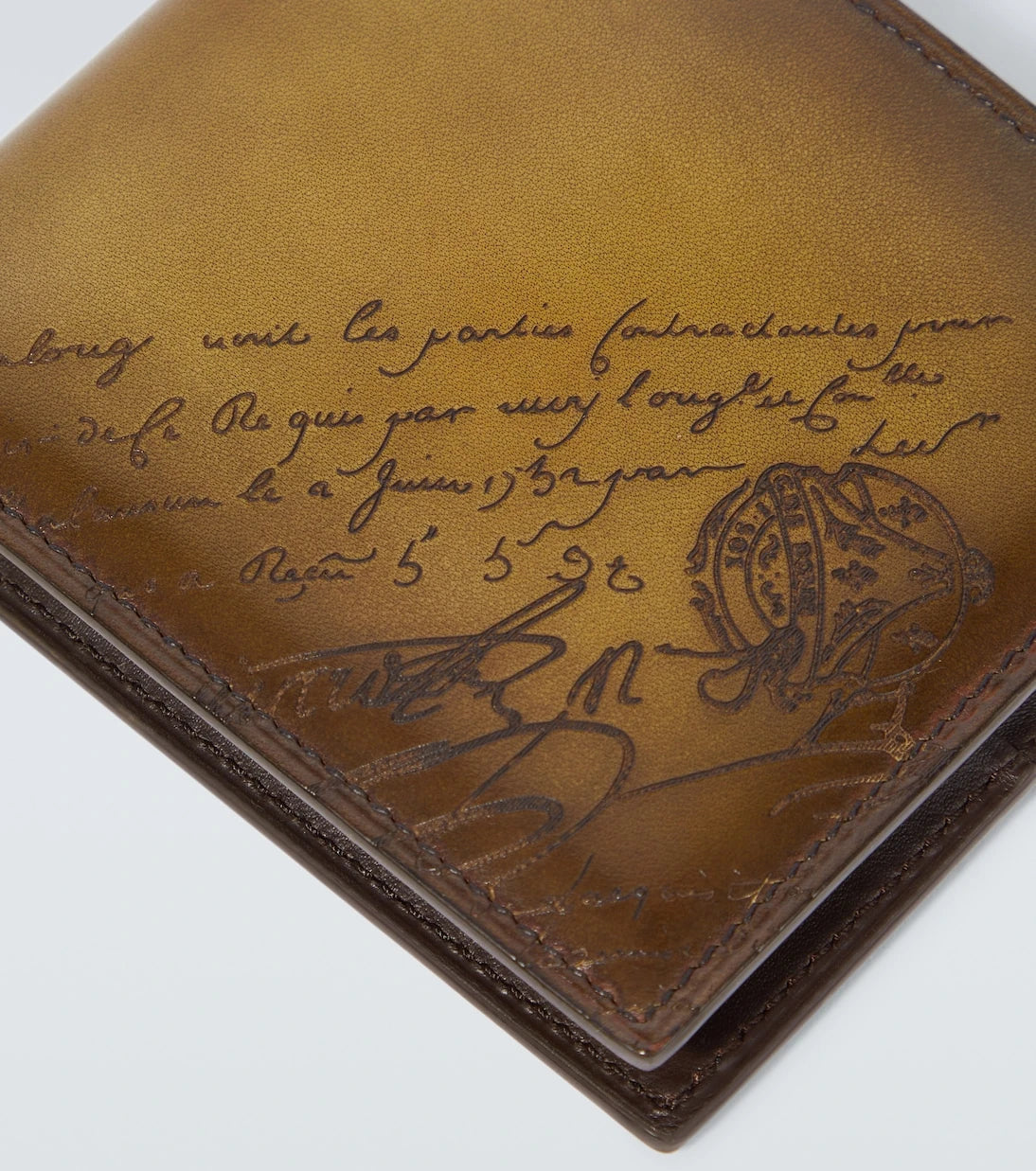 Berluti - Makore Scritto leather wallet