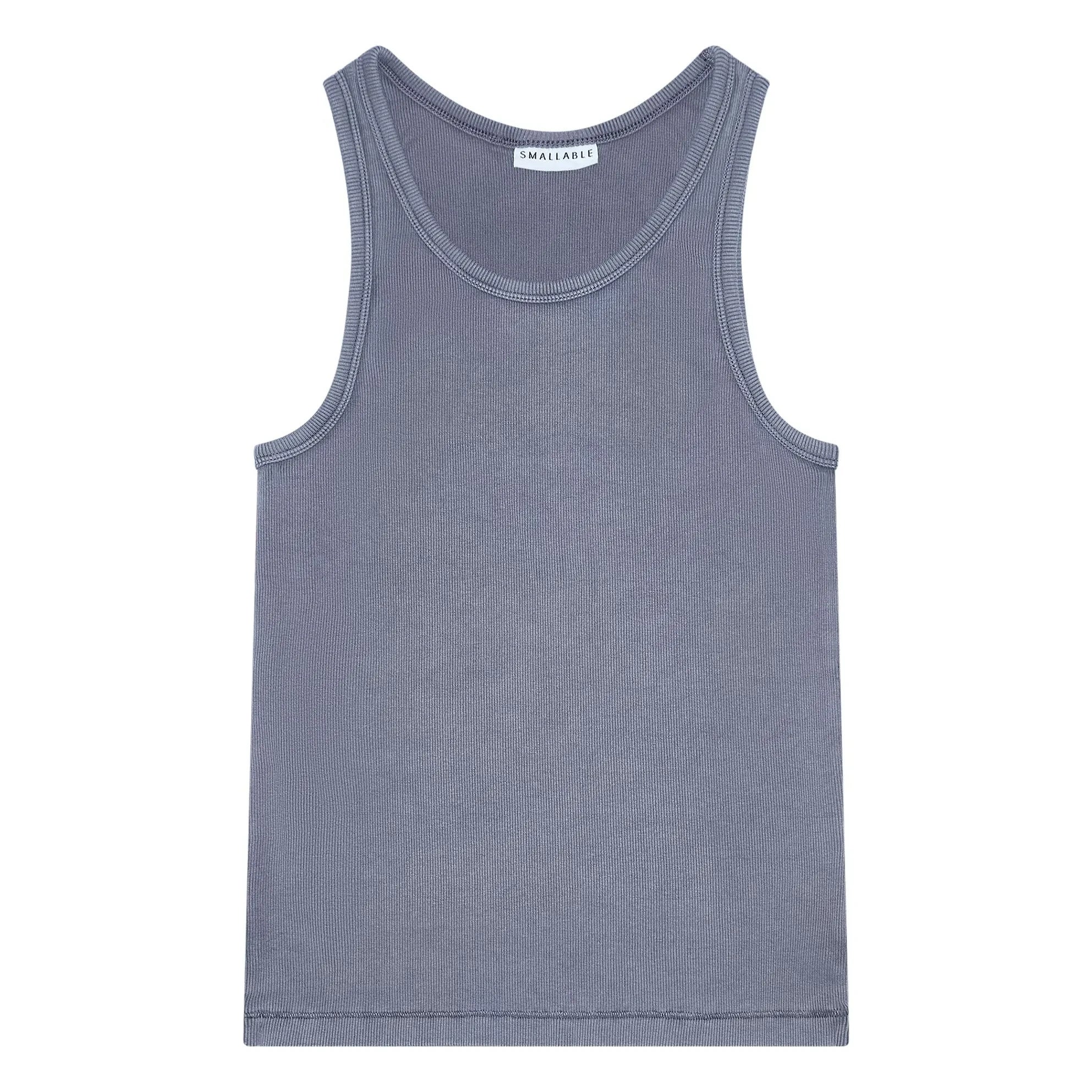 Smallable Woman - Ayla Organic Cotton Rib Tank Top | Charcoal
