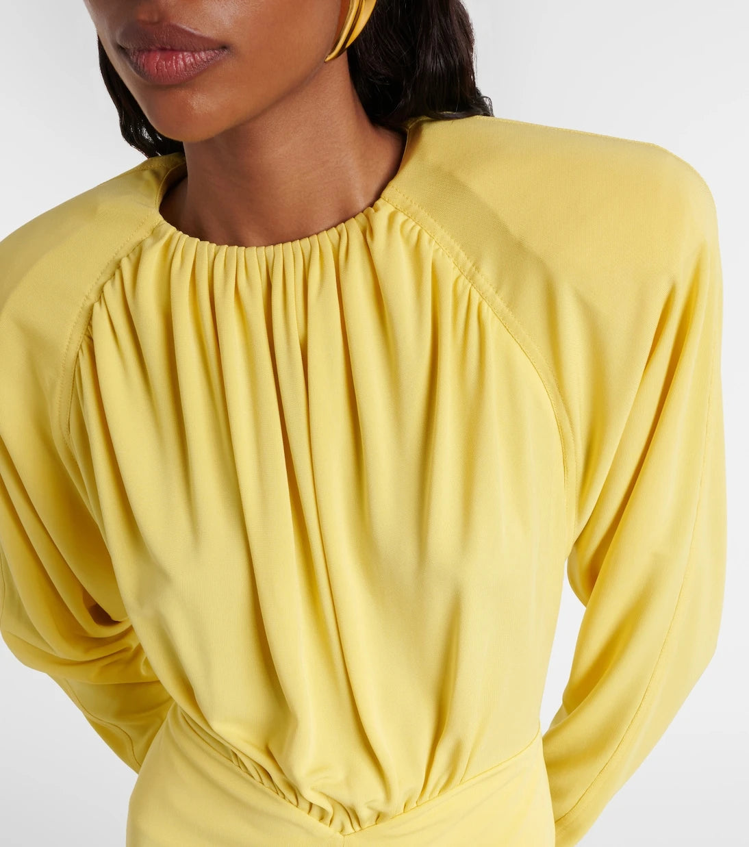Stella McCartney - Draped jersey midi dress