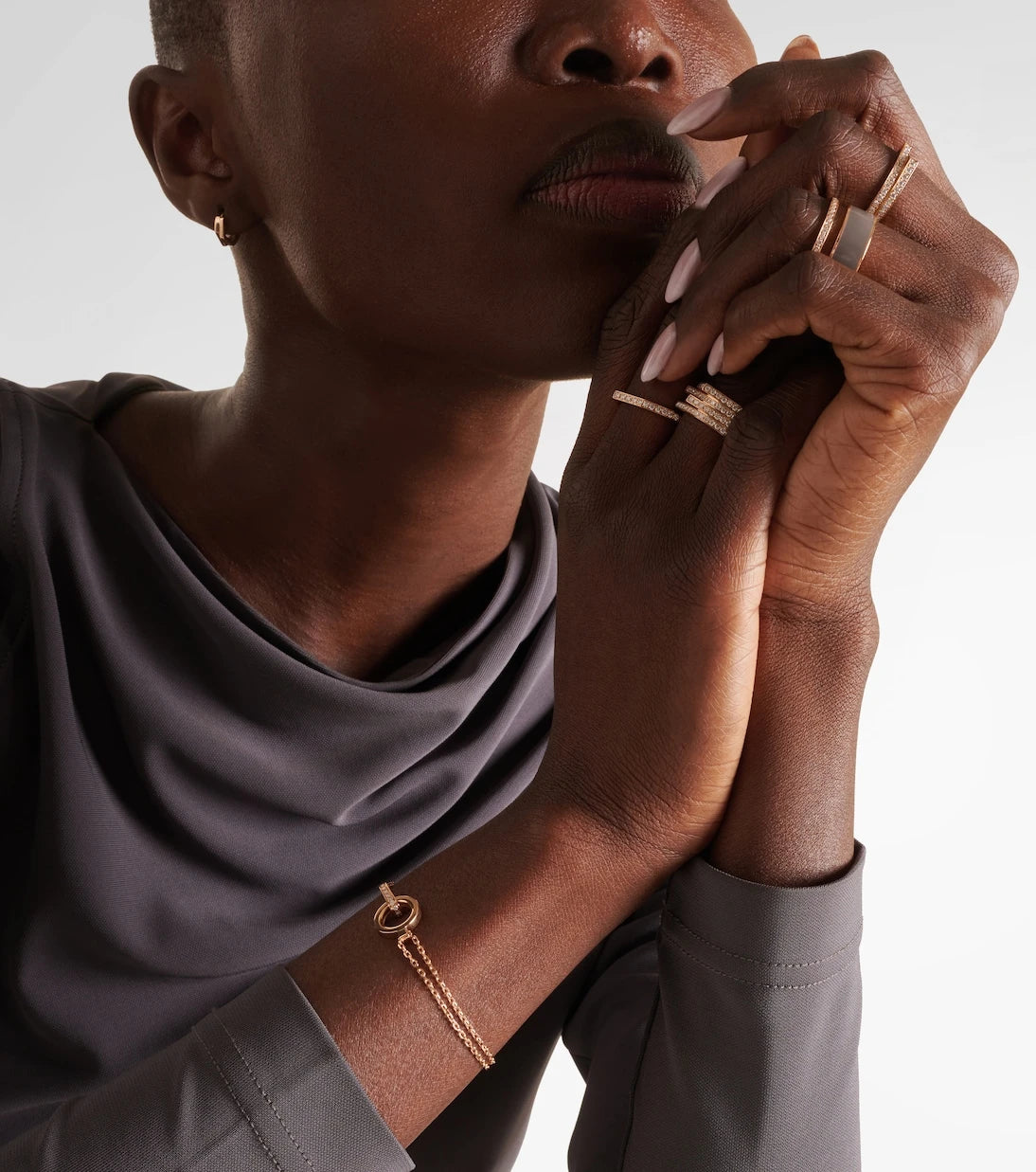 Repossi - Berbere 18kt rose gold bracelet with diamonds