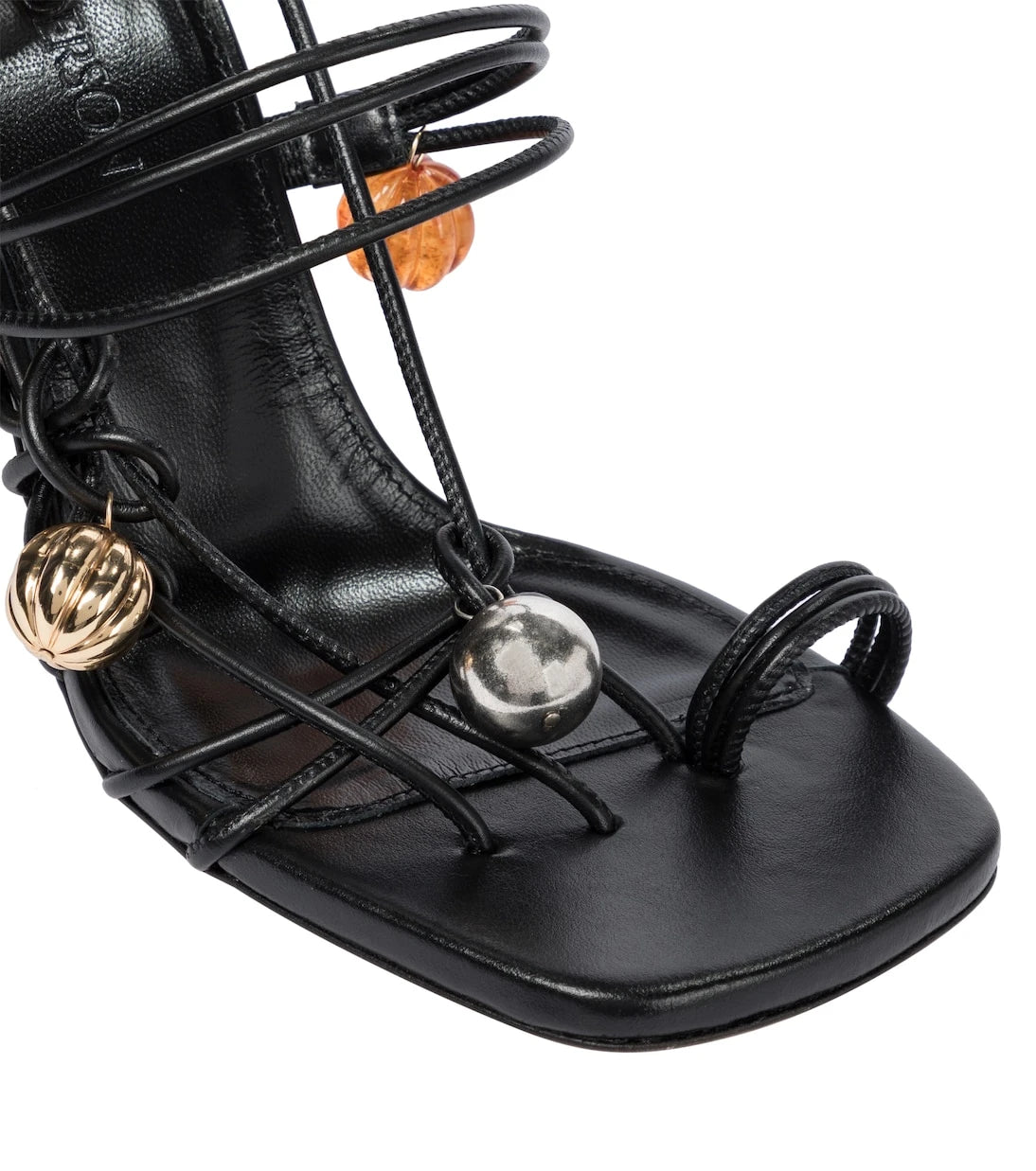 JW Anderson - Embellished leather sandals