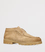 Santoni Brown Suede Andvari Ankle Boots