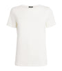 White Stretch-Cotton T-Shirt