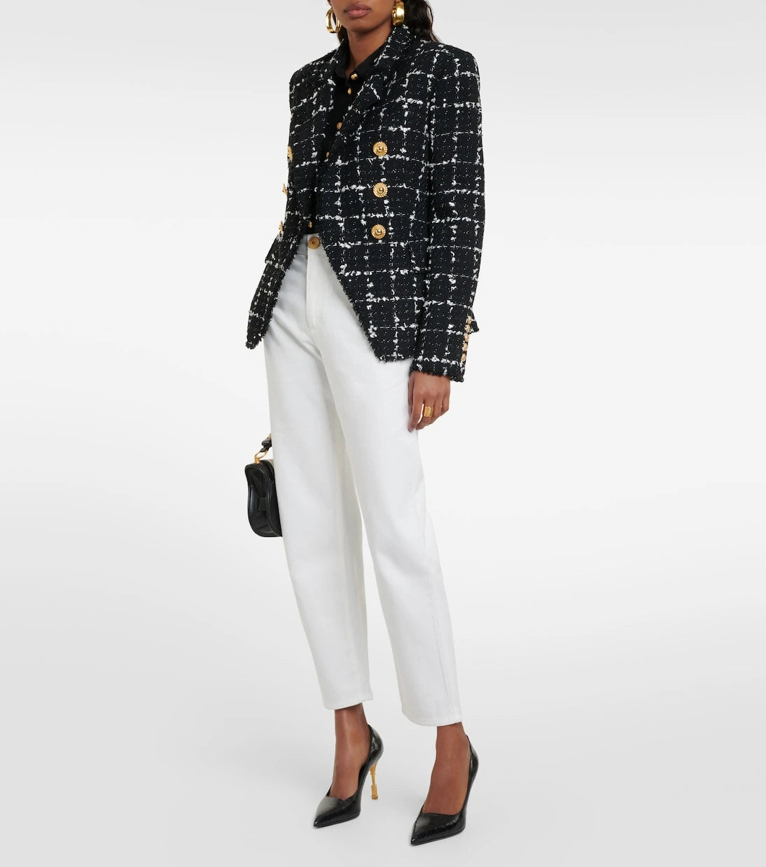 Balmain - High-rise straight jeans
