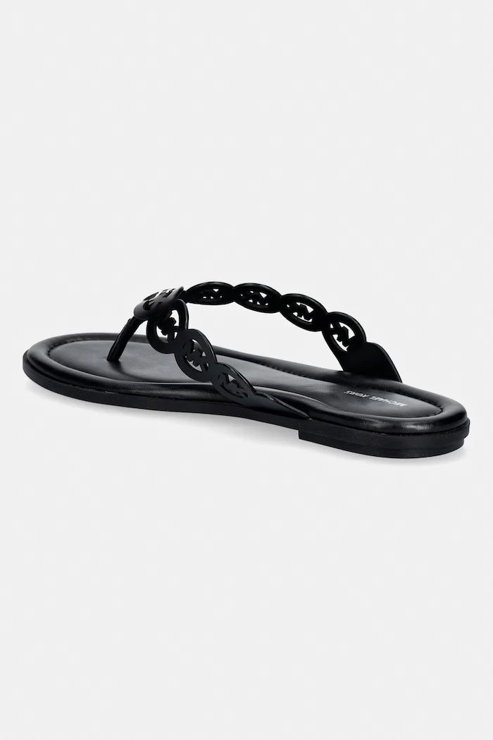 MICHAEL Michael Kors kadın deri parmak arası terlik Janie Thong Sandal