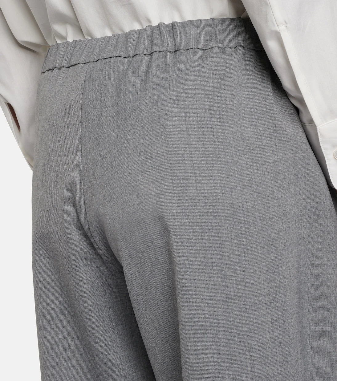 'S Max Mara - بنطلون بايا بأرجل واسعة من مزيج الصوف