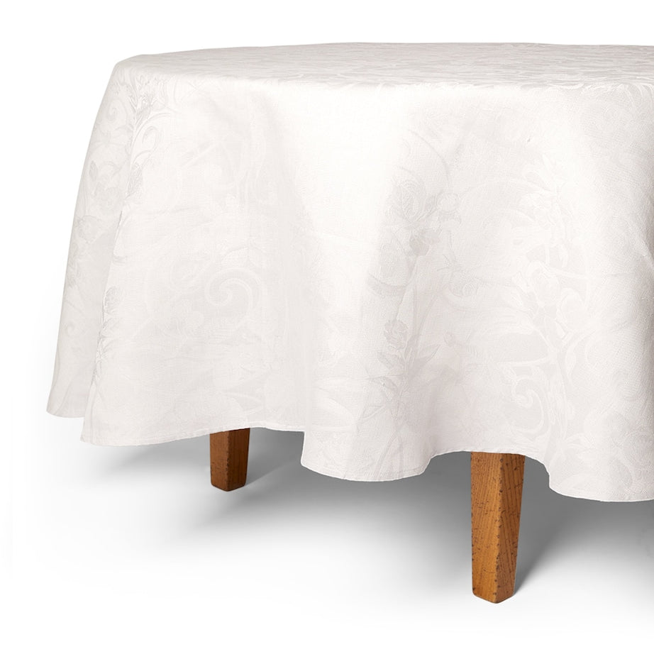 Le Jacquard Français Linen Tivoli Round Tablecloth (240cm)