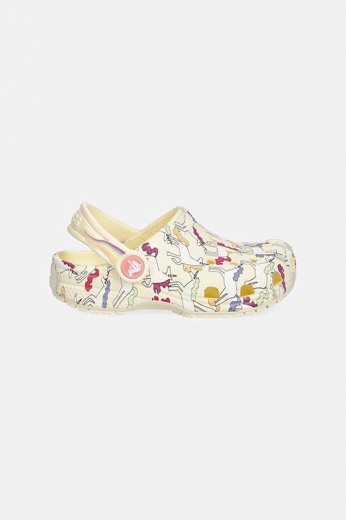 Детски чехли Crocs CLASSSIC UNICORN GRAPHIC CLOG T