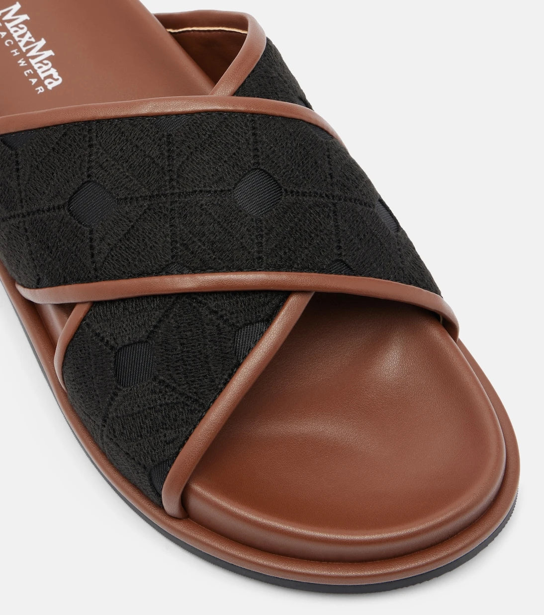 Max Mara - Peonie embroidered slides