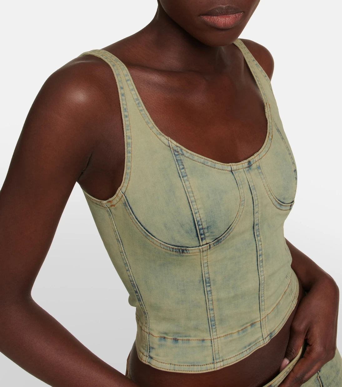 KNWLS - Harley denim crop top