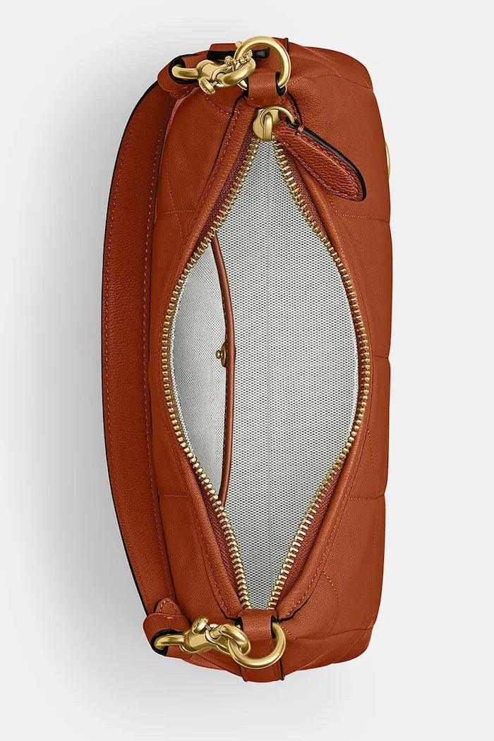 Coach чанта crossbody дамска от кожа Soft Quilted Juliet Shoulder Bag 25