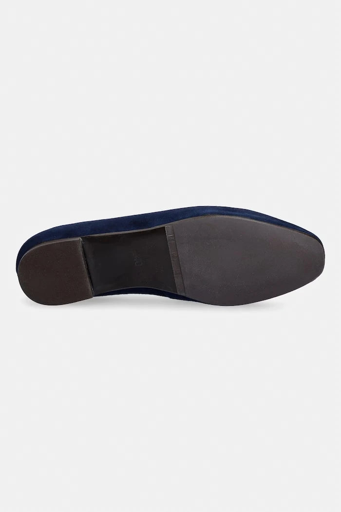 Billi Bi мокасини дамски от велур Blue suede