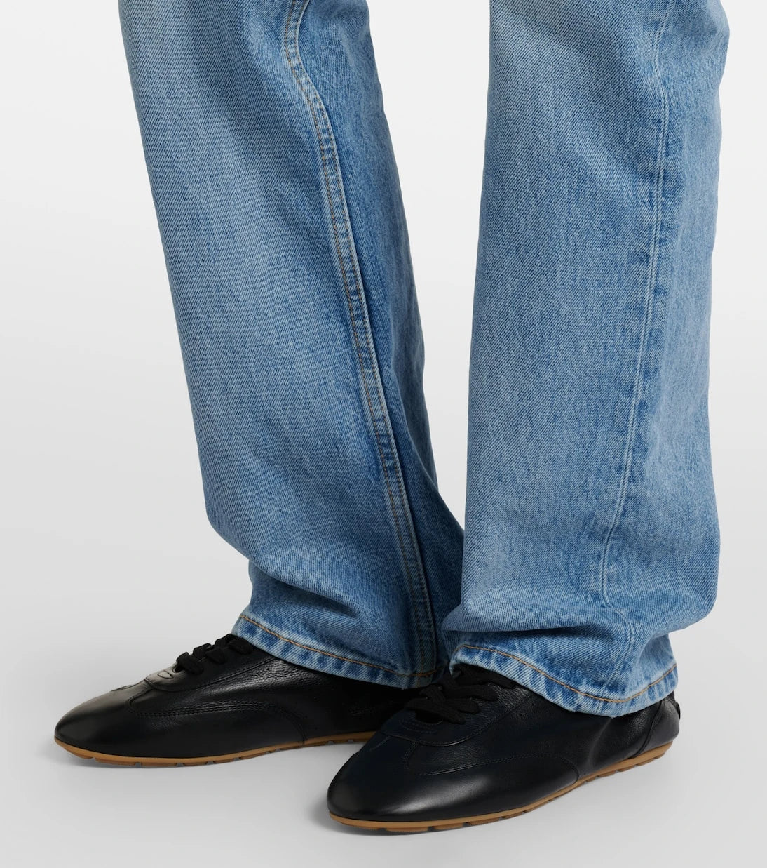 Saint Laurent - Lewis leather sneakers