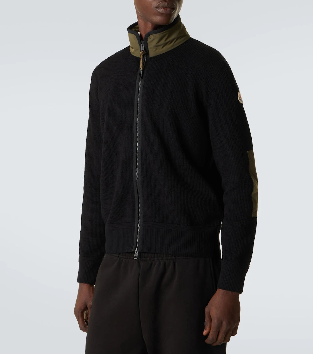 Moncler - سترة Archivio قطنية محبوكة بنسيج الوافل