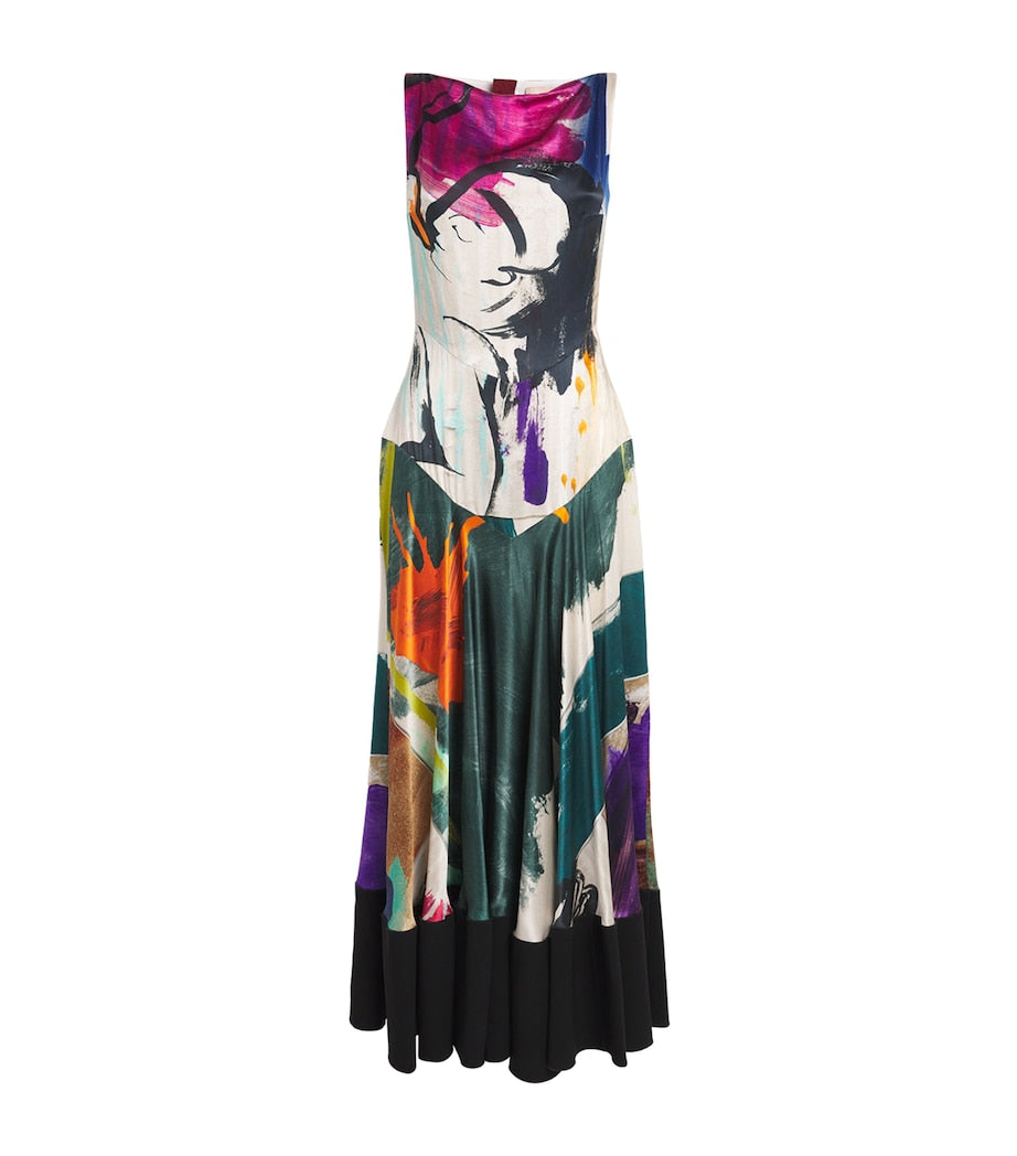 Silk Munir Midi Dress