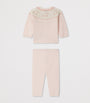 Wool-Cashmere Jacquard Cardigan and Trousers Set (1-18 Months)