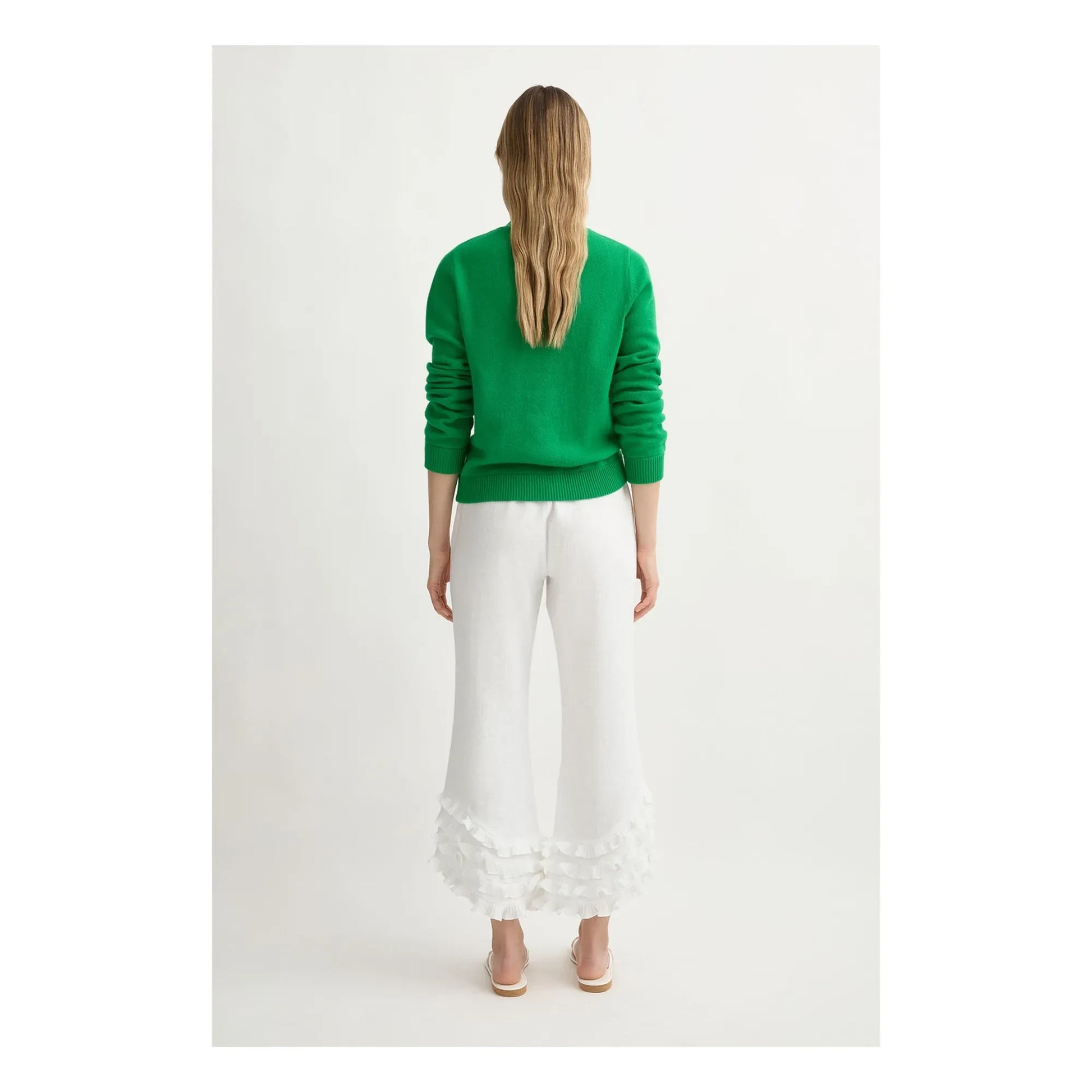 Posse - Florence Linen Pants | White - Ivory