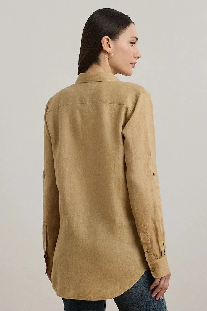 Lauren Ralph Lauren kadın keten gömlek
