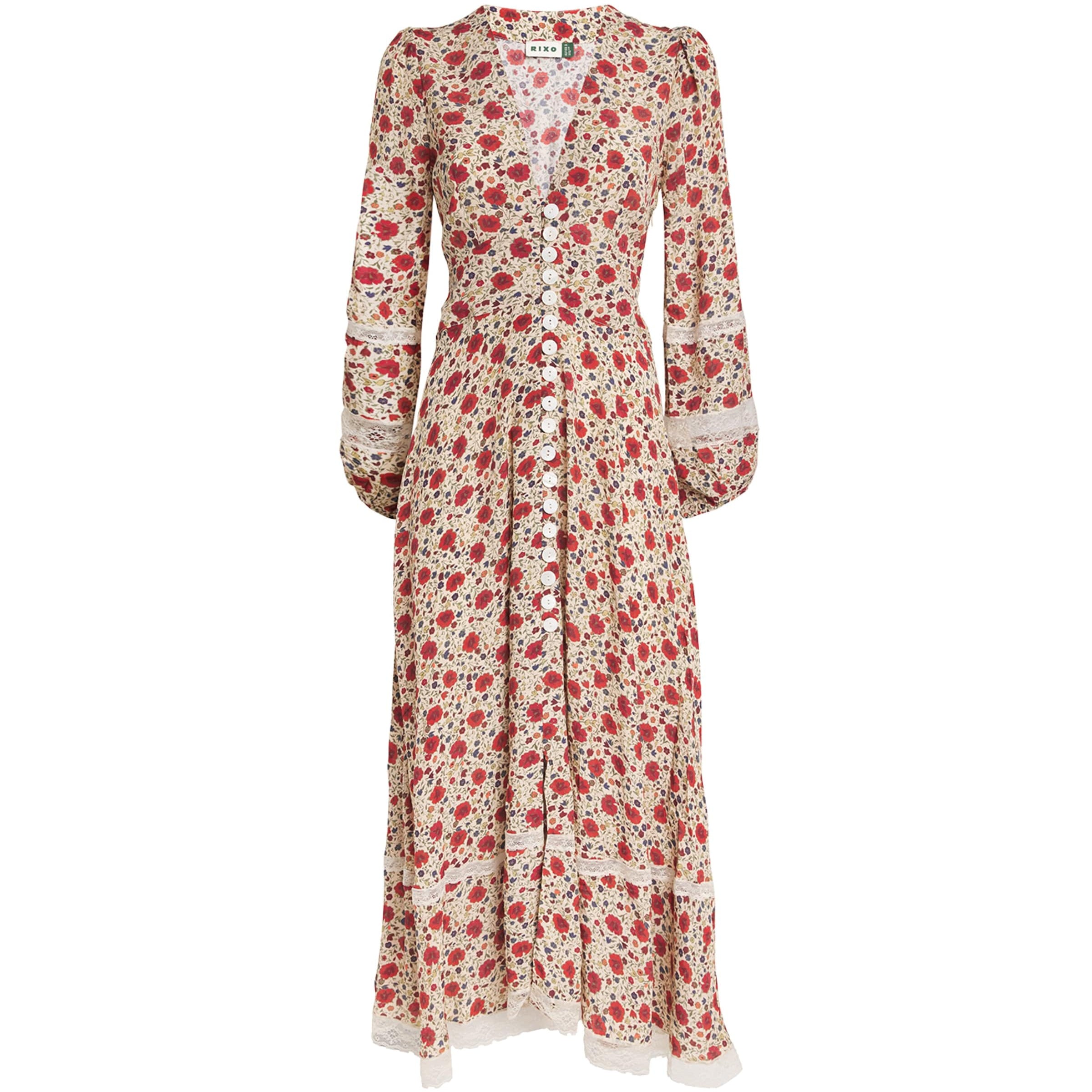 Floral Raven Midi Dress