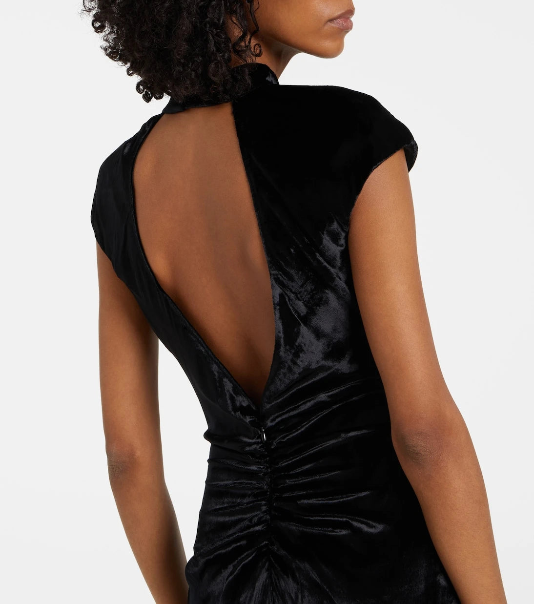 Staud - Tina ruched velvet gown