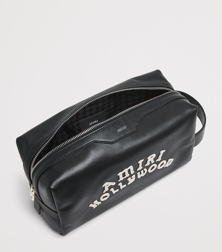 Leather Hollywood Make-Up Bag
