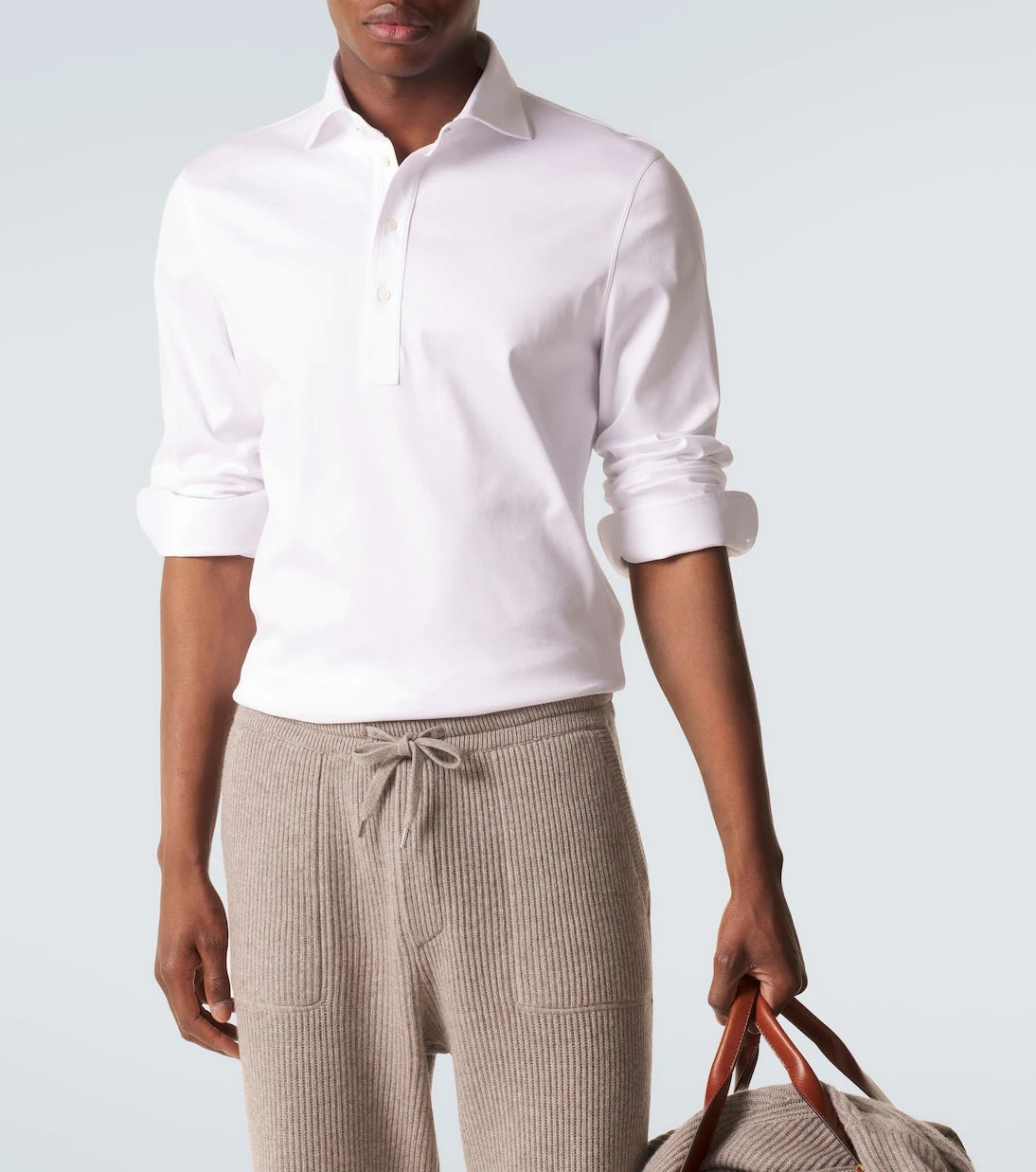 Brunello Cucinelli - Cotton jersey polo shirt