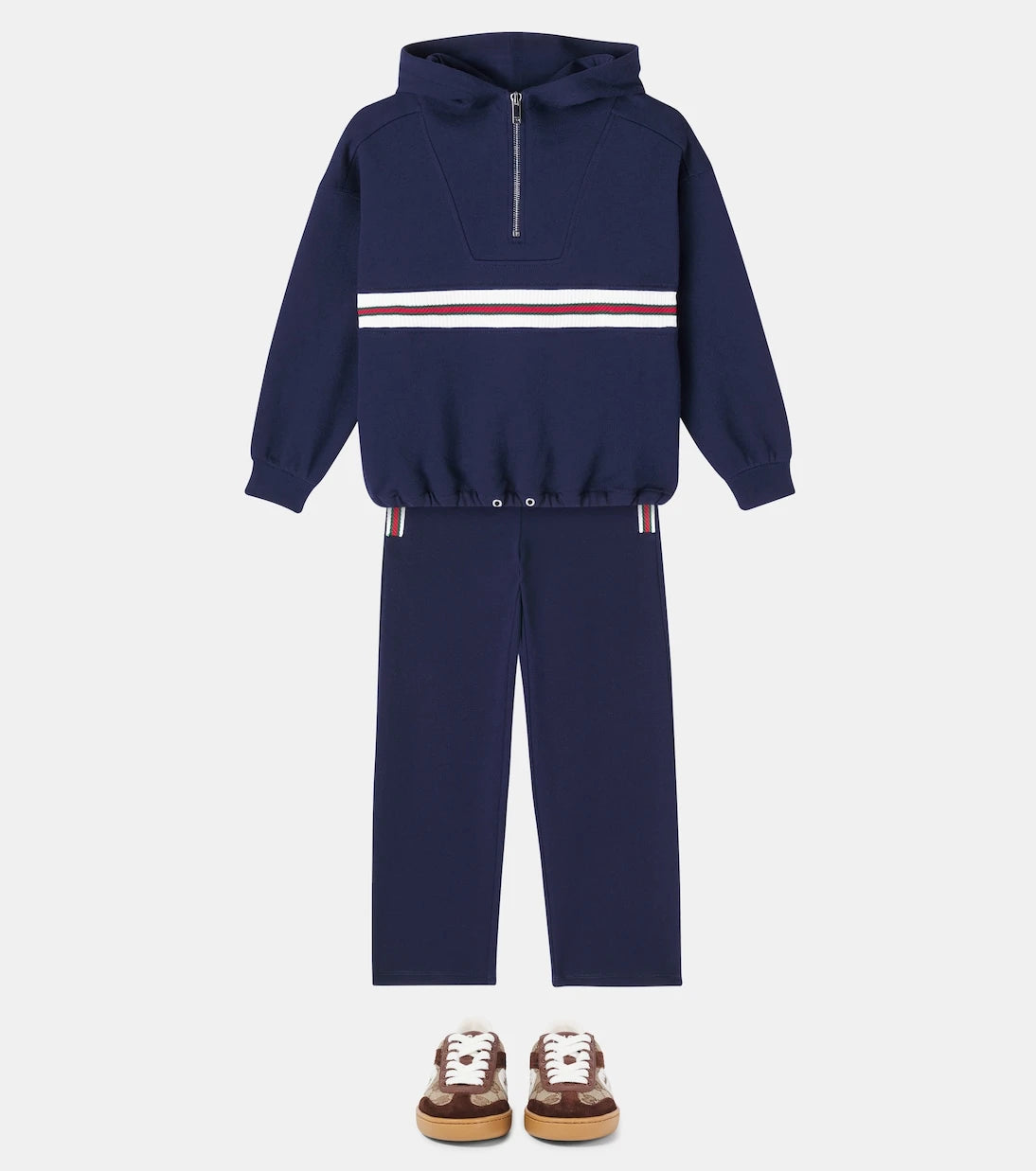 Gucci Kids - Web Stripe cotton sweatpants