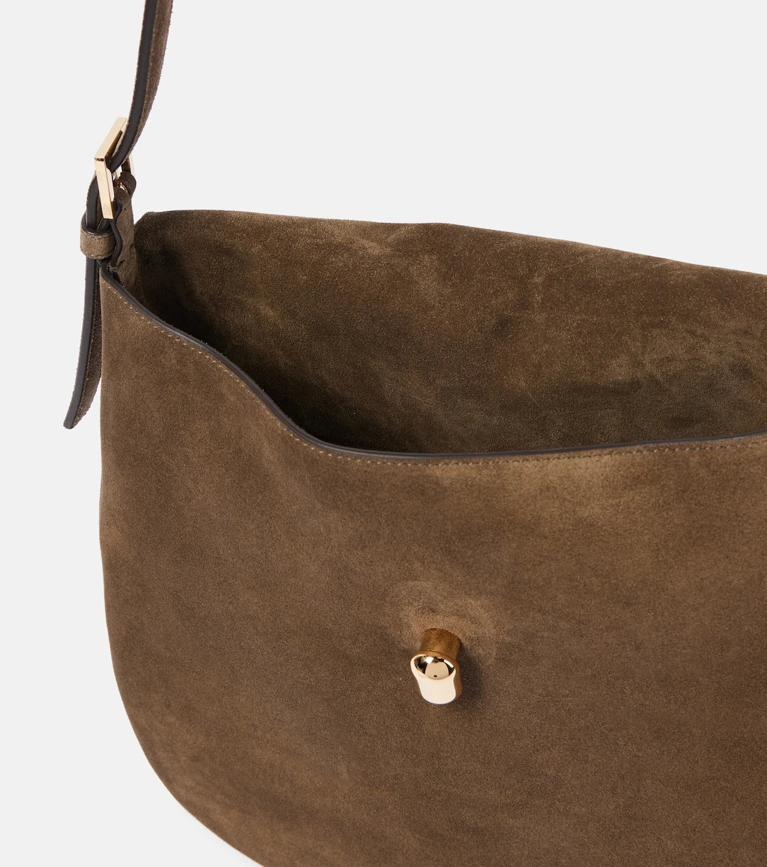 Savette - Large Tondo suede shoulder bag