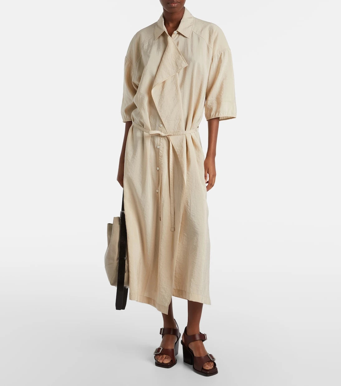 Lemaire - Silk-blend shirt dress