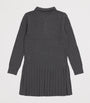 Ralph Lauren Kids Grey Cable Knit Polo Dress (7-14 Years)