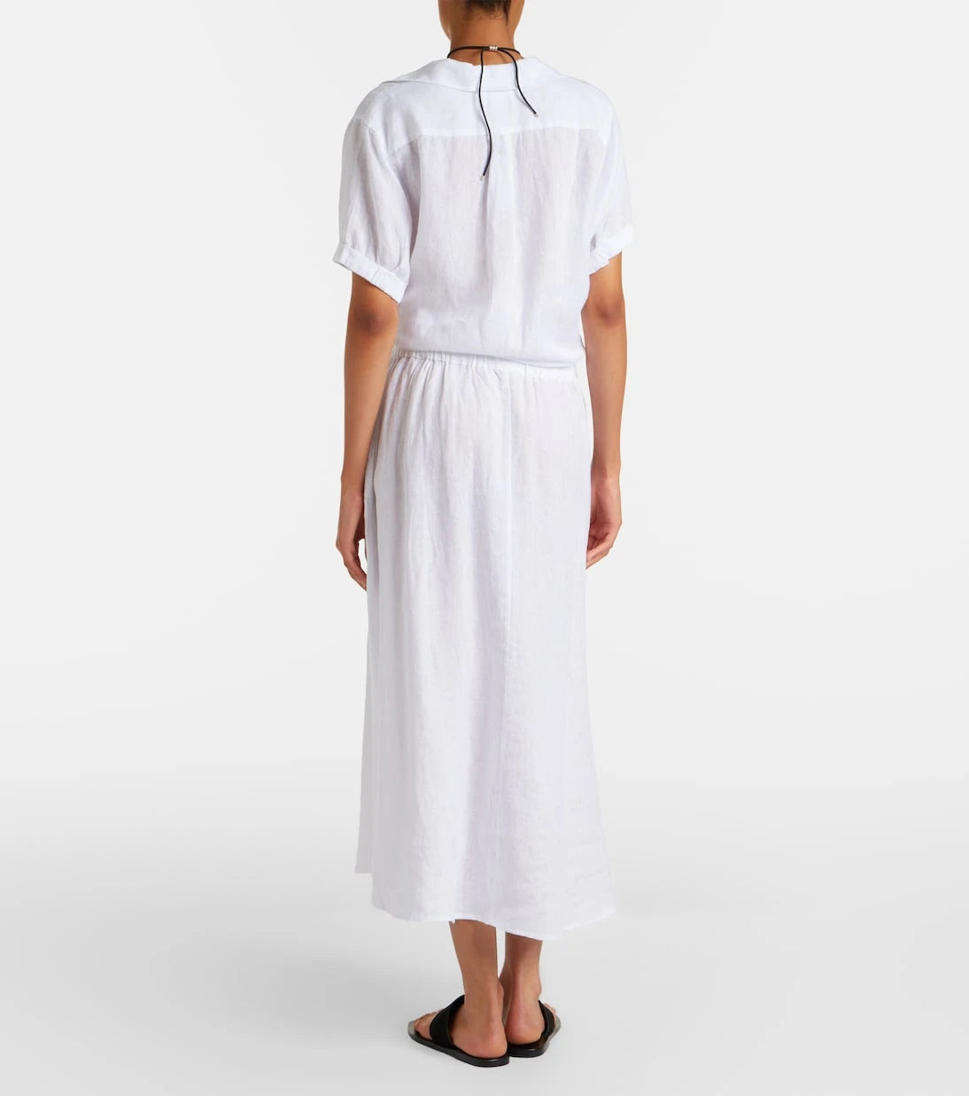 Velvet - Virginia linen midi skirt